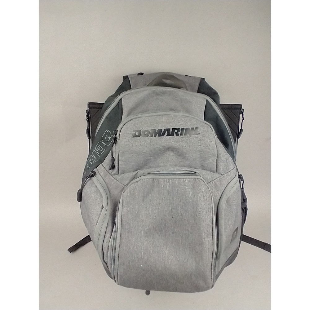 DeMarini Voodoo OG Baseball Softball Equipment Backpack Gray Black Bat Bag